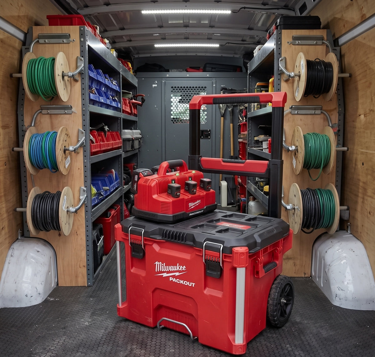 Milwaukee M12/M18 Rapid Charge Station Packout Adapter with Retention Lock (Hardware Included)