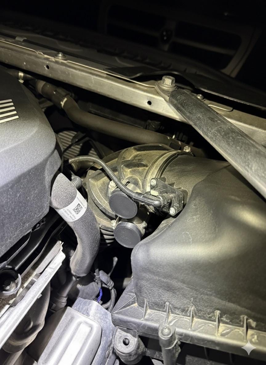 B58 Intake Resonator Delete Plug: Turbo Sound Cap - JForm Designs