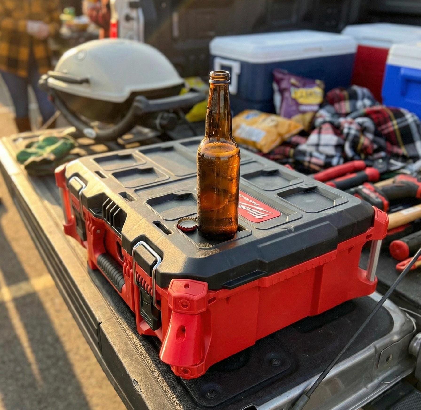 Milwaukee Bottle Opener - Designed for Milwaukee Packout Custom Builds - JForm Designs