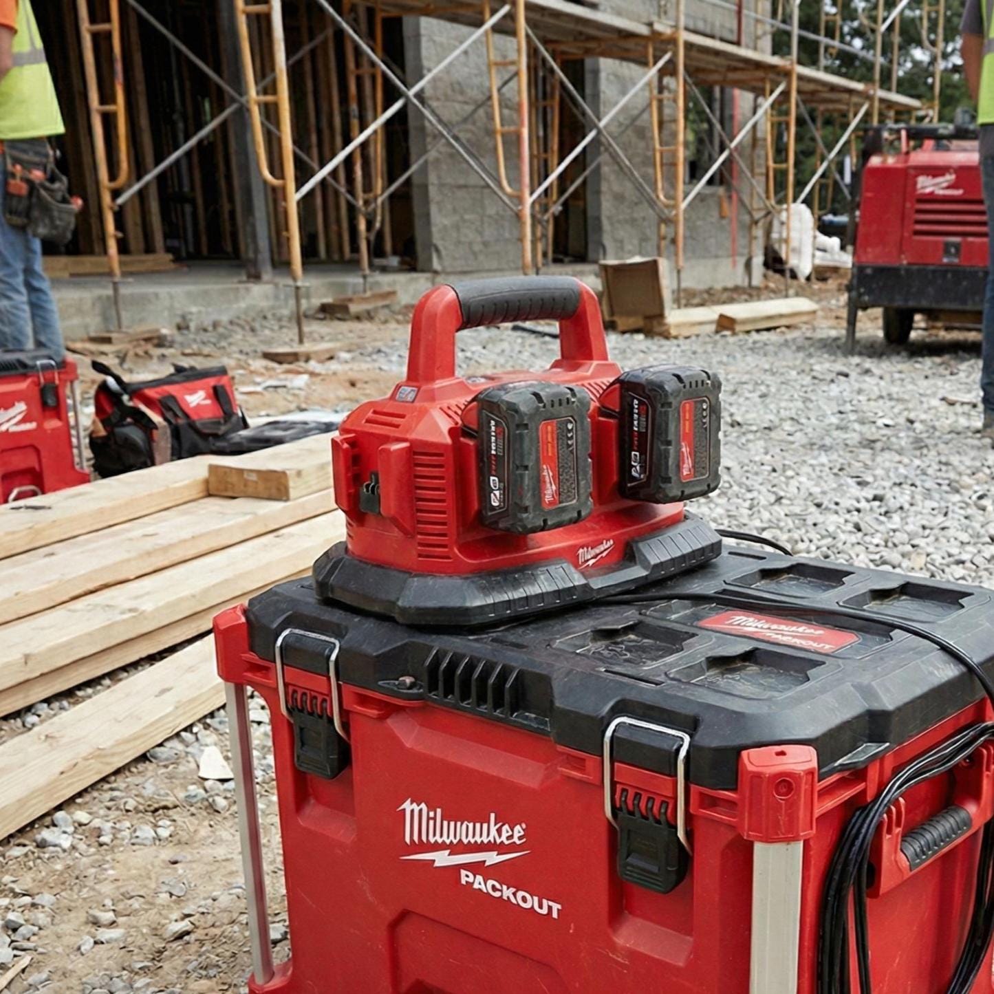 Milwaukee M18 Charger Packout Mount - Milwaukee Hackout - JForm Designs