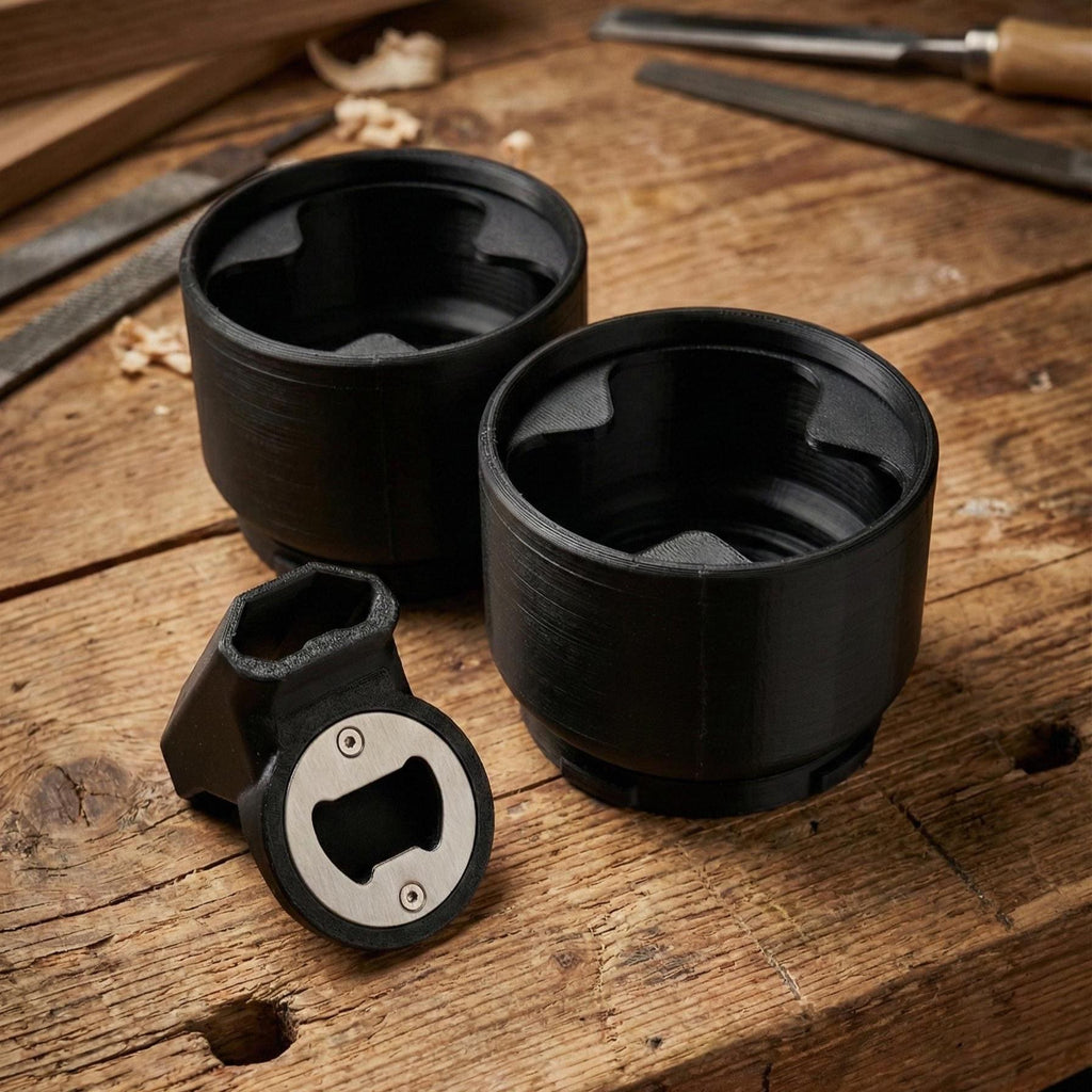 Milwaukee Packout Cup Holder Kit – Cup Holder, Anti - Rattle Insert & Bottle Opener - JForm Designs