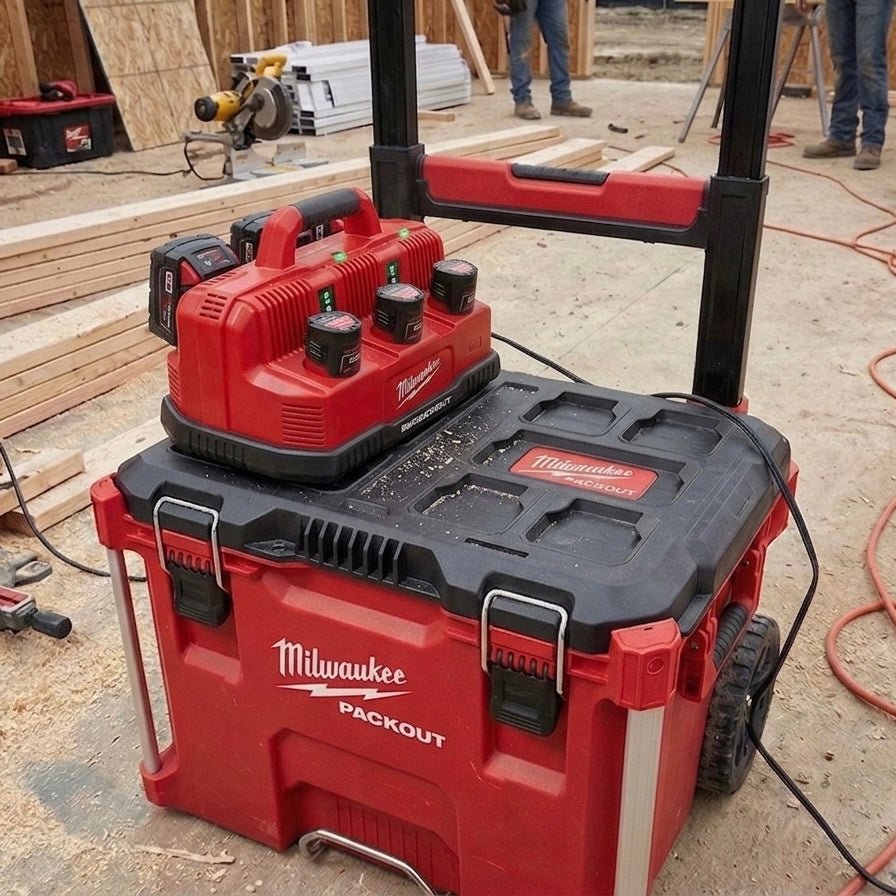 Milwaukee Rapid charge station Packout Adapter - Milwaukee Hackout - JForm Designs